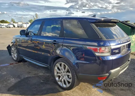 2016 Land Rover Range Rover Sport Hse from USA, damaged, VIN SALWR2VF5GA544256